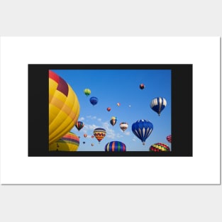 Vibrant Hot Air Balloons Posters and Art